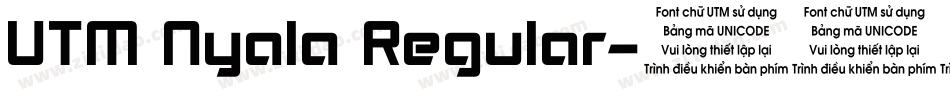 UTM Nyala Regular字体转换